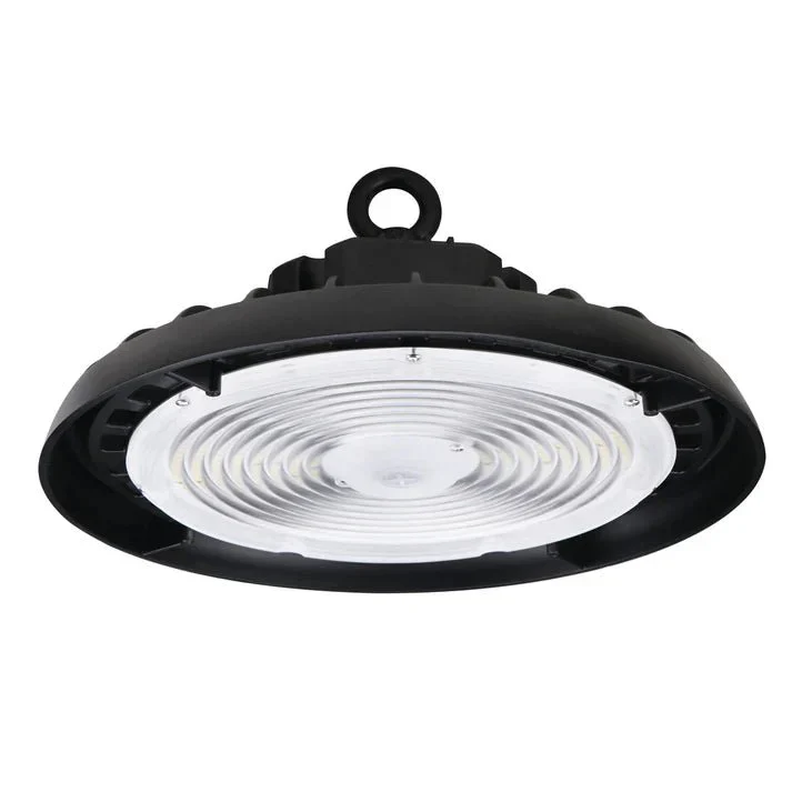 UFO High Bay LED Light – 150W / 120W / 100W Adjustable, 4000K, Black, Hook Mount