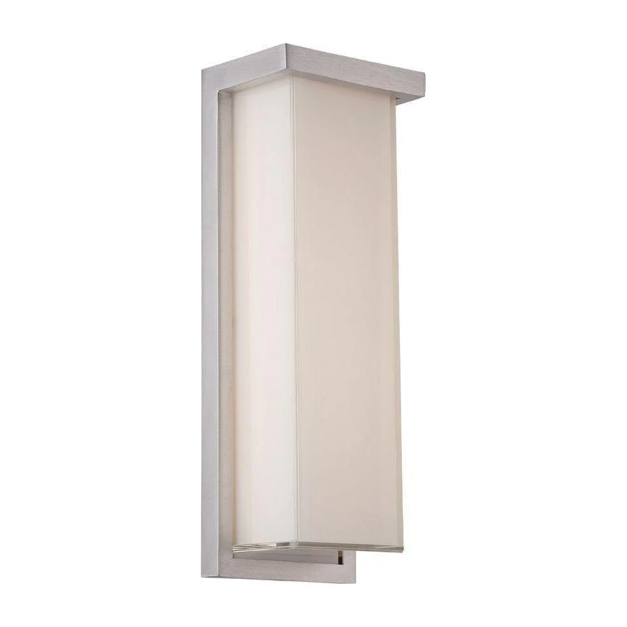 Ledge 14" LED Indoor/Outdoor Wall Light – Aluminum, Mitered Glass Diffuser