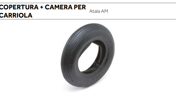 COPERTONE + CAMERA D'ARIA MIS 3.50.8 CARRIOLA