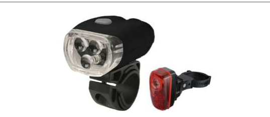 SET LUCI ANT+POS.BYTE TRELED NERO 