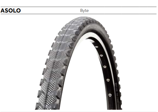 COPERTONE BYTE 700X35 ASOLO NERO (28X15/8)