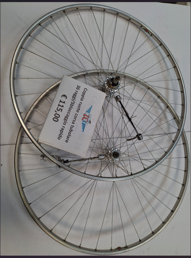 COPPIA RUOTE NISI PER TUBOLARE - PIGNONE ATT FILETTO 