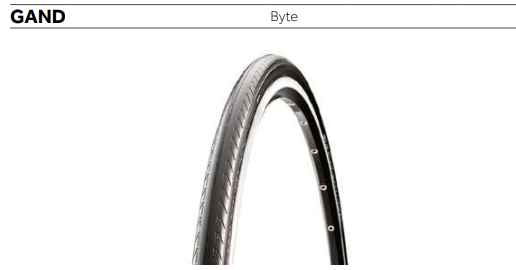 COPERTONE BYTE 700X23 GAND NERO