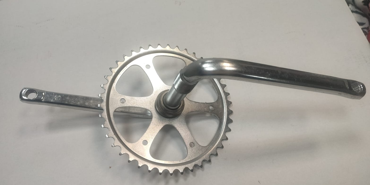 MOVIMENTO CENTRALE BMX FAUBER - CORONA 42 DENTI - PEDIVELLA 18CM