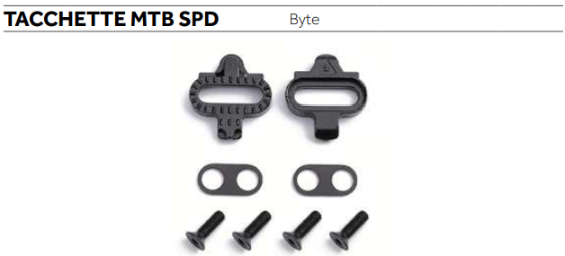 TACCHETTE PEDALI BYTE SPD MTB 