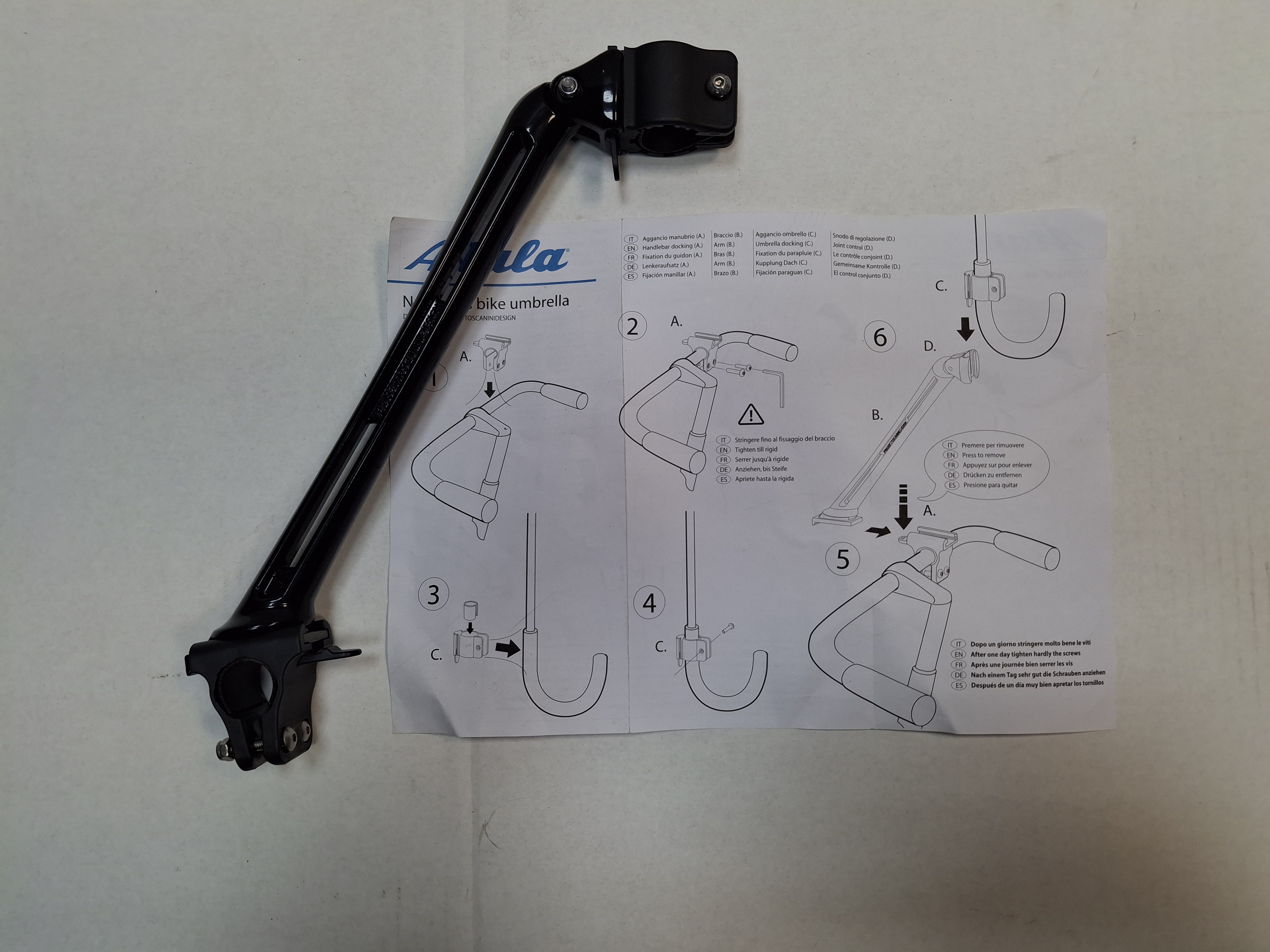 SUPPORTO PORTA OMBRELLO PER MANUBRIO