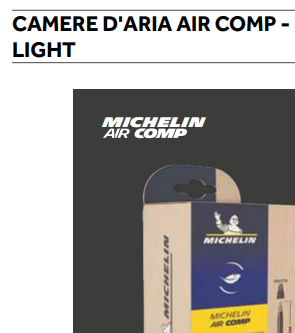 CAMERA D'ARIA MICHELIN 700X18/25 C.PRESTA MM60