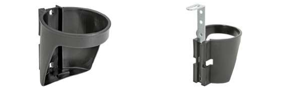 Portaborraccia in plastica da bambino con attacco al telaio. Completo di staffa.