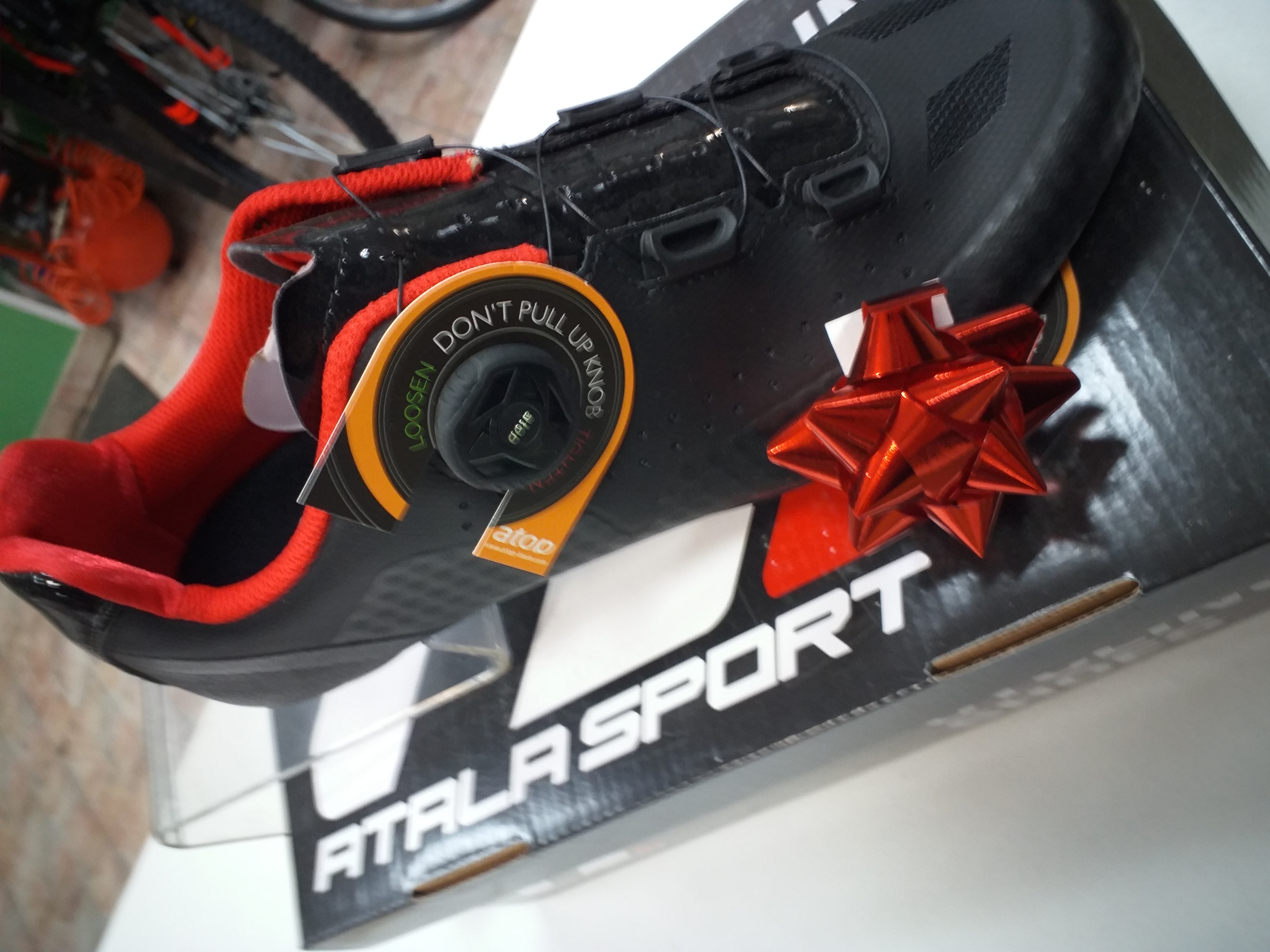 SCARPE ROAD AS PREMIUN BOA COLOR BLACK CON CHIUSURA A CRICCHETTO REGOLABILE N. 42 