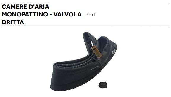 CAMERA D'ARIA CST 10X2 VALVOLA  DRITTA AMERICA