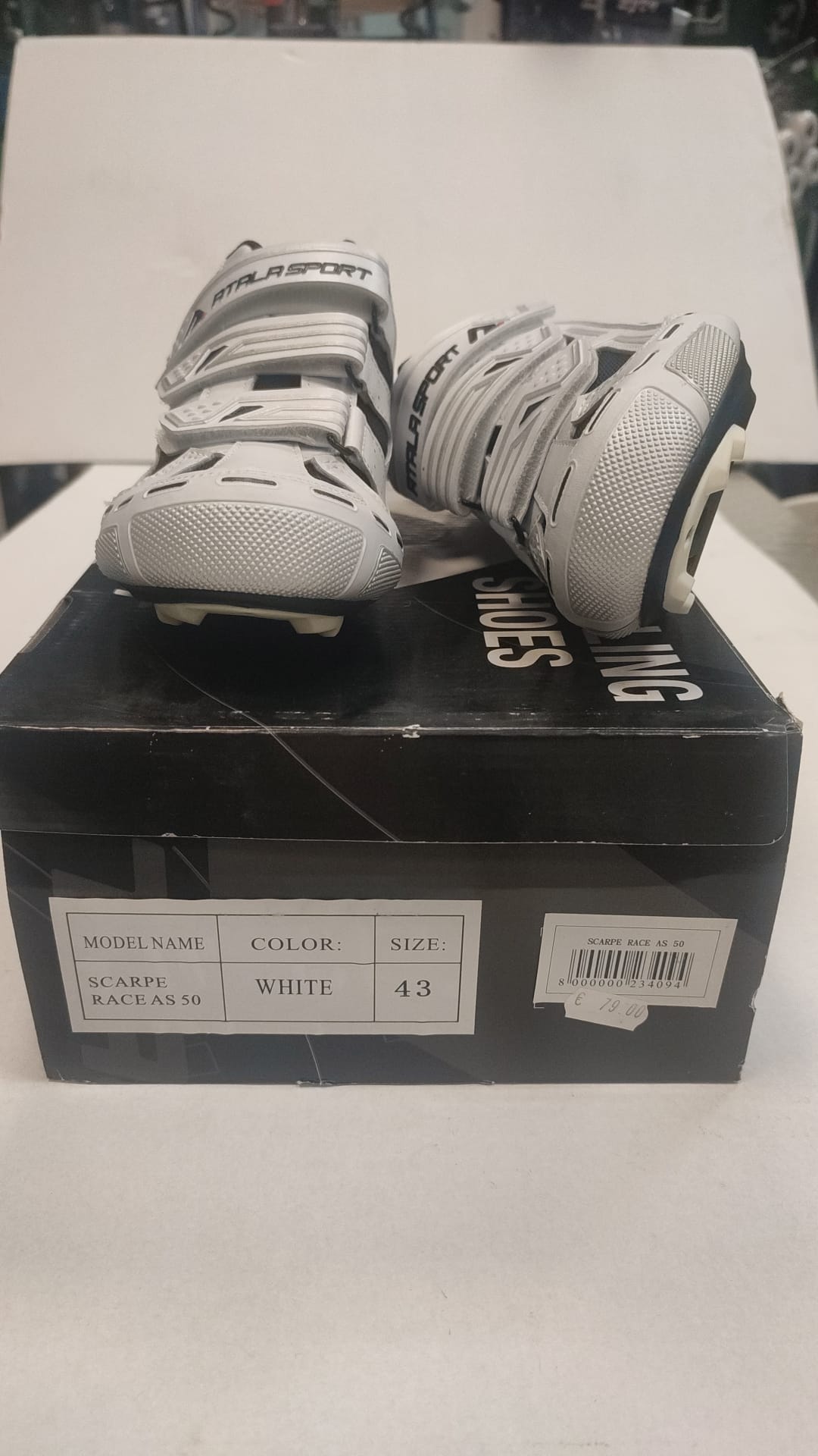 SCARPE ATALA SPORT RACE AS 50 COLOR WHITE N. 43 