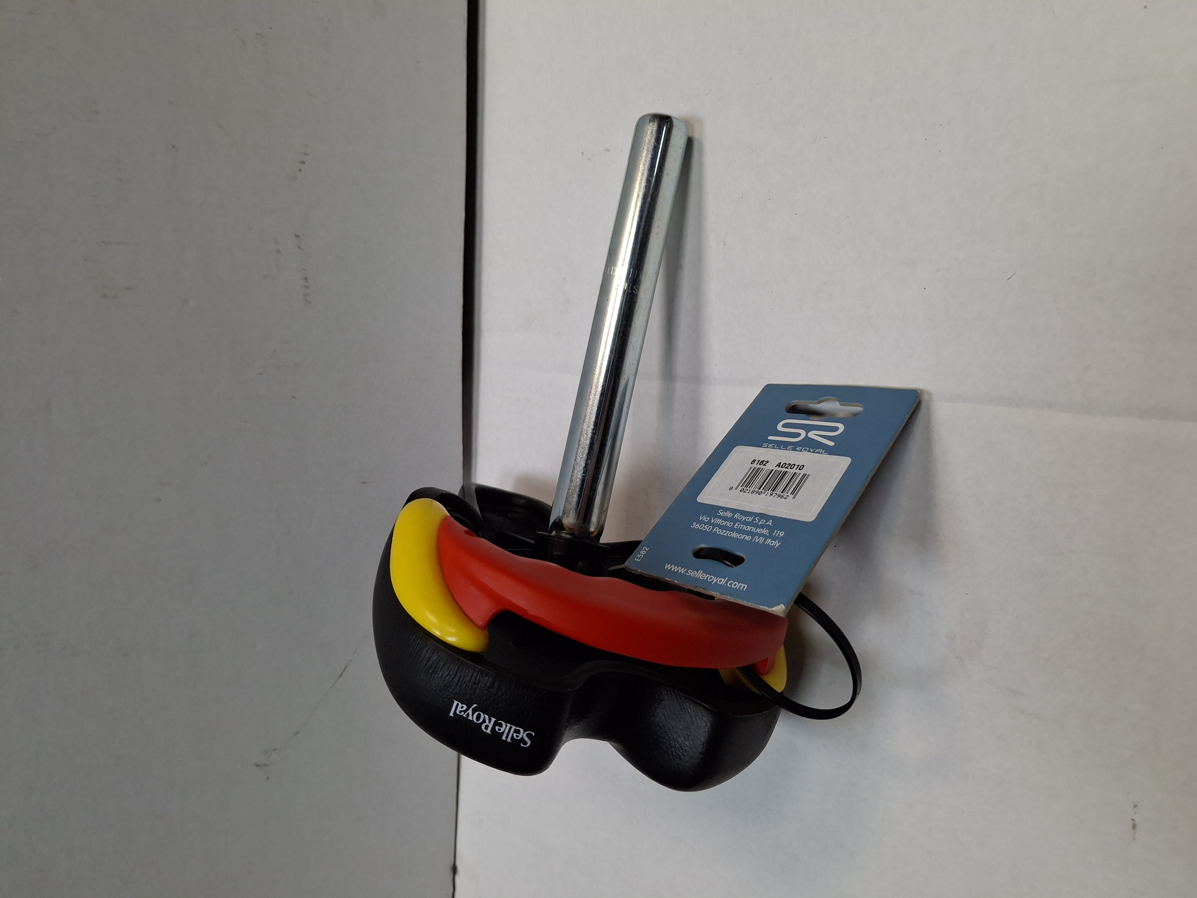 SELLA BICI BIMBO/A - TUBO DIAM 22 IMBOTTITA