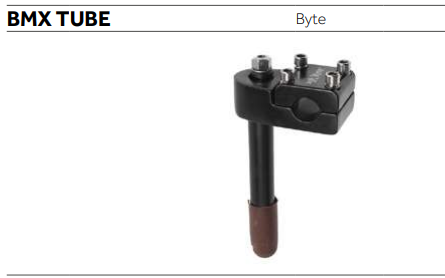 ATTACCO MANUBRIO BMX BYTE TUBE 22,2 NERO