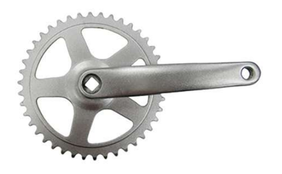 GUARNITURA SINGOLA 40 DENTI - CON PEDIVELLA 140MM - COMPLETA PEDIVELLA LATO SX - IN ACCIAIO