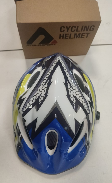 CASCO ATALA SPORT BOY RACE BLU  MIS S / M  CON RELOLAZIONE CIRCONFERENZA TESTA 