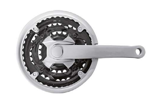 GUARNITURA MTB/CITY IN ALLUMINIO PEDIVELLA DA 170MM - CORONE DA 48-38-28 DENTI - COMPLETA DI PEDIVELLA SX