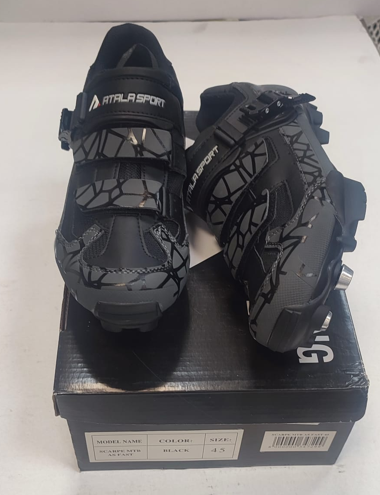 SCARPE MTB ATALA SPORT AS FAST CON CHIUSURA A CRICCHETTO REGOLABILE E TACCHETTI ESTRAIBIBLI N. 39-40-41-42-43-44-45