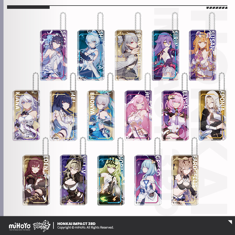[HONKAI IMPACT 3] Character Selection Acrylic Keychain