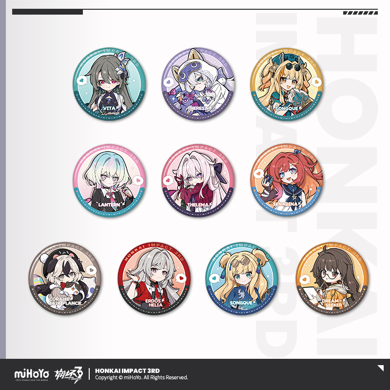 [HONKAI IMPACT 3] Valkyrie Series Chibi Badge Vol.2