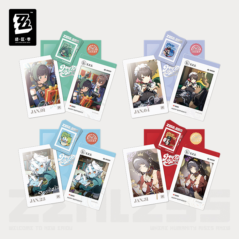 [ZENLESS ZONE ZERO] HB2U Series Birthday Card Set Vol.3