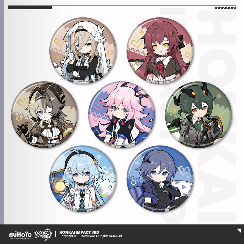 [HONKAI IMPACT 3] The Flame-Chasers Series Chibi Badge Vol.2