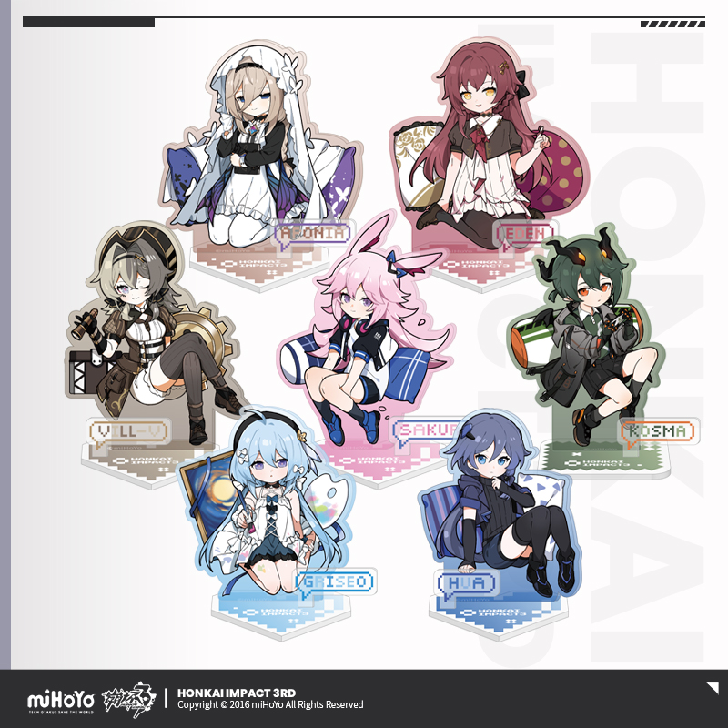 [HONKAI IMPACT 3] The Flame-Chasers Series Chibi Acrylic Stand Vol.2