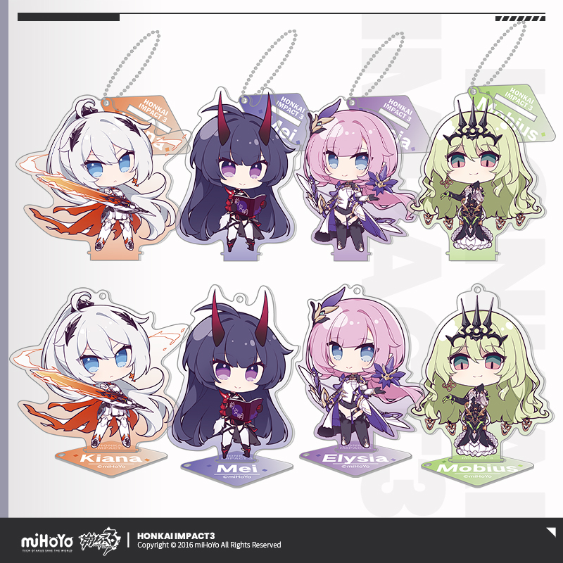 [HONKAI IMPACT 3] Valkyrie Series Chibi Acrylic Keychain