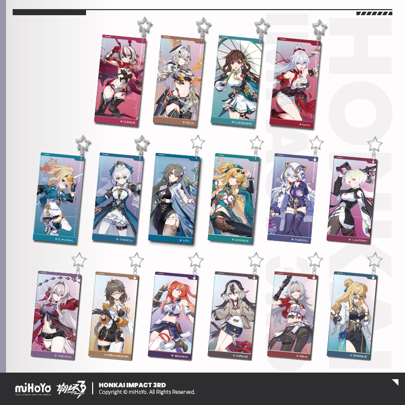 [HONKAI IMPACT 3] Character Series Acrylic Keychain Vol.2