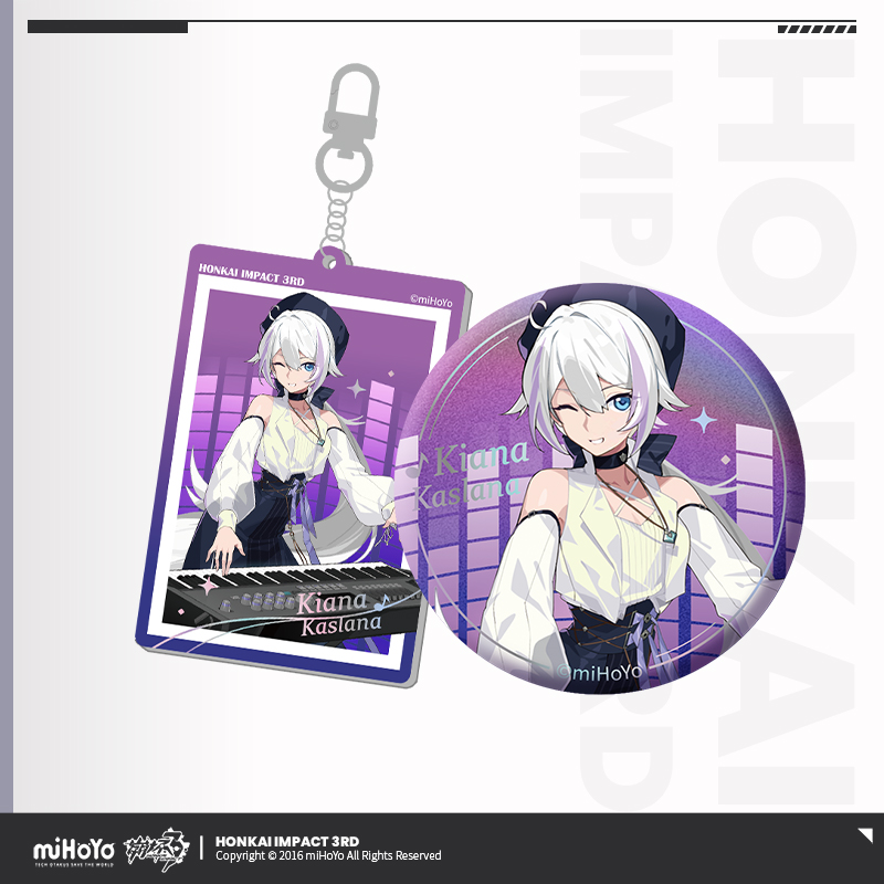 [HONKAI IMPACT 3] True Dream Song Series Badge & Keychain Set