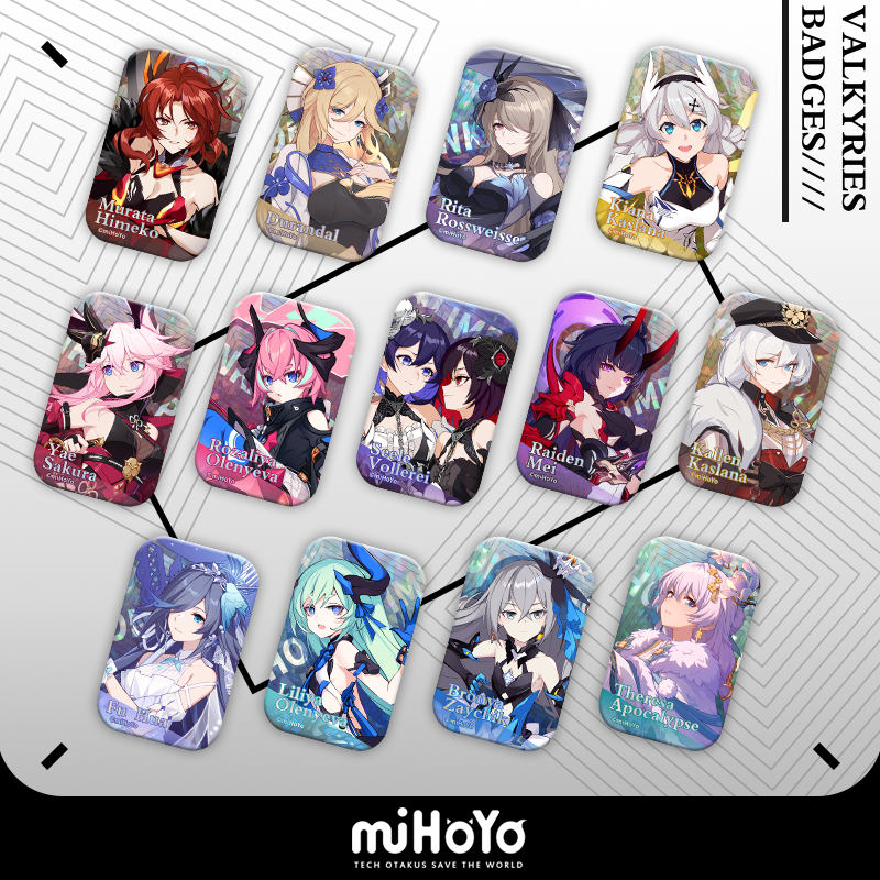 [HONKAI IMPACT 3] Valkyrie Series Square Badge
