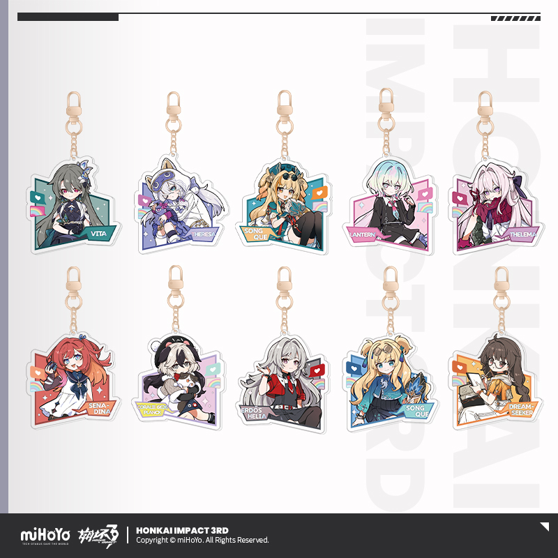 [HONKAI IMPACT 3] Valkyrie Series Chibi Acrylic Keychain Vol.2