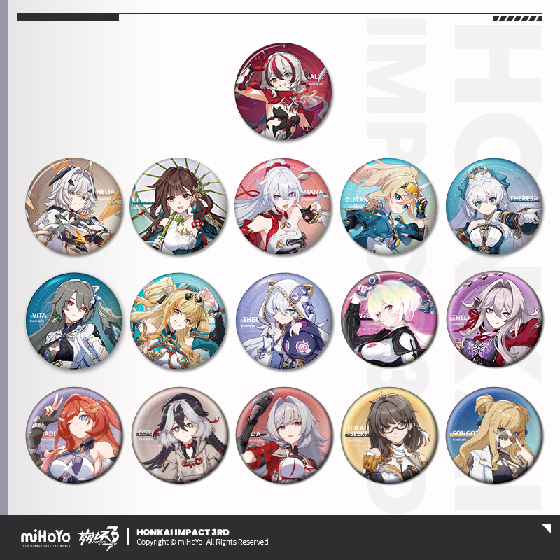 [HONKAI IMPACT 3] Character Series Badge Vol.2