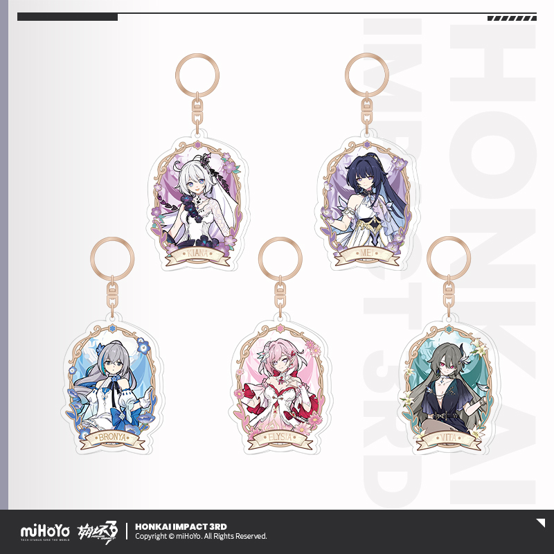 [HONKAI IMPACT 3] Midnight Bloom Series Acrylic Keychain
