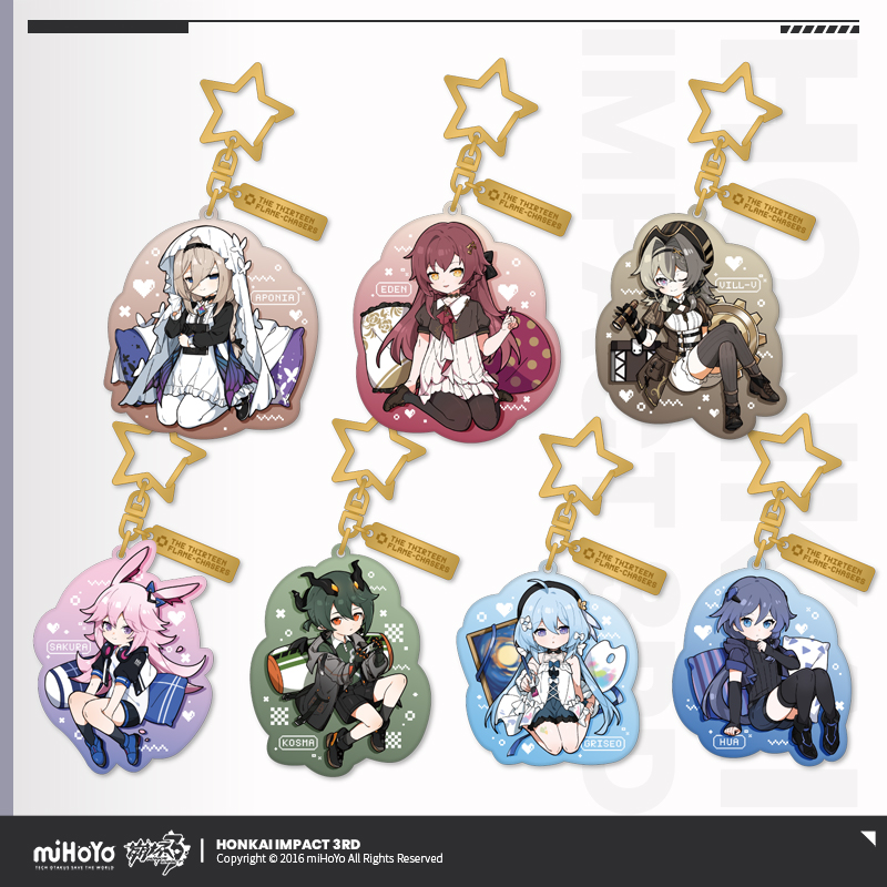 [HONKAI IMPACT 3] The Flame-Chasers Series Chibi Acrylic Keychain Vol.2