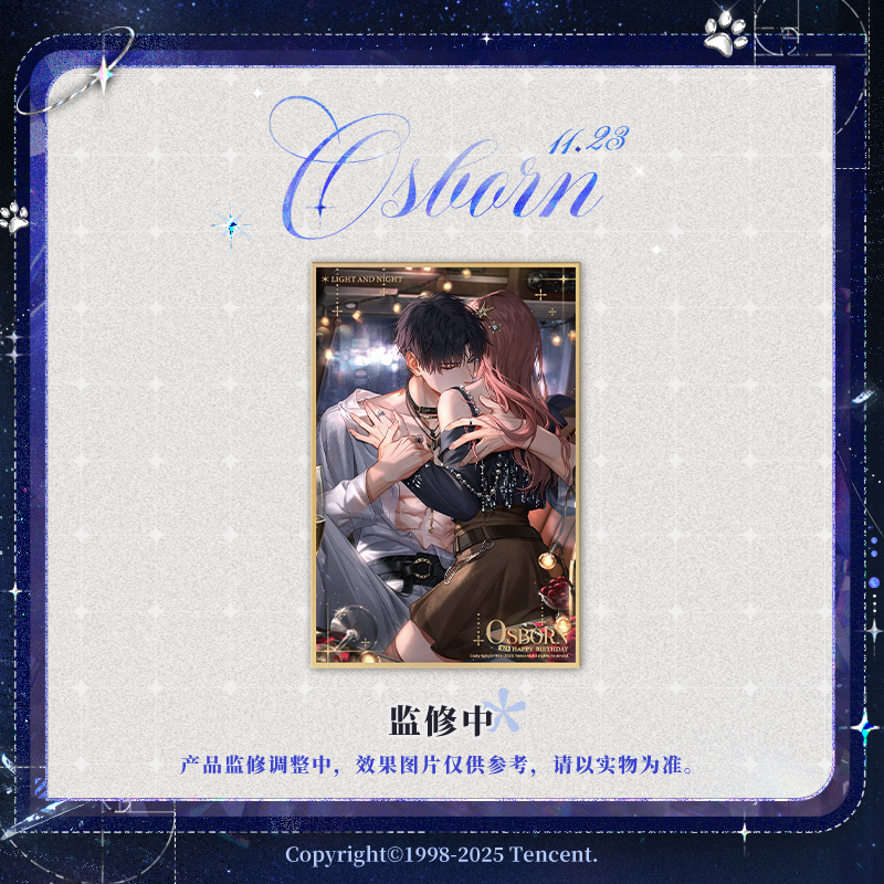 [LIGHT AND NIGHT] Osborn 2025 Birthday Acrylic Shikishi