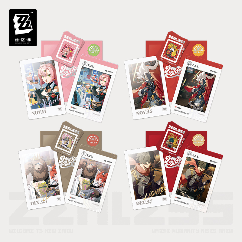 [ZENLESS ZONE ZERO] HB2U Series Birthday Card Set Vol.2