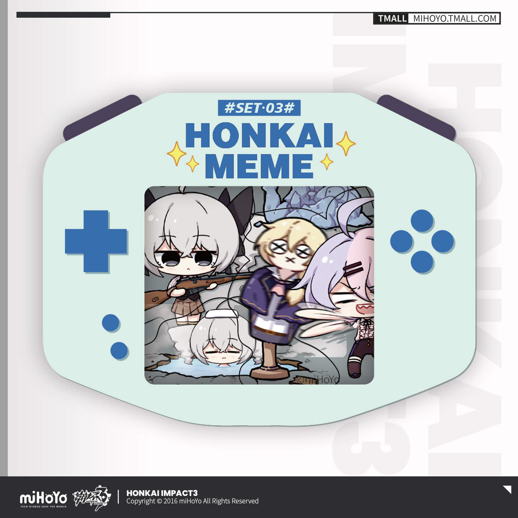 [HONKAI IMPACT 3] HONKAI MEME Sticker Pack Set