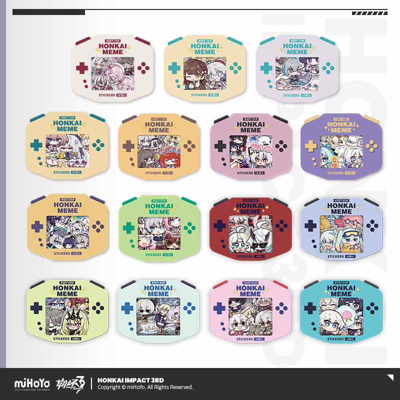 [HONKAI IMPACT 3] HONKAI MEME Sticker Pack Set