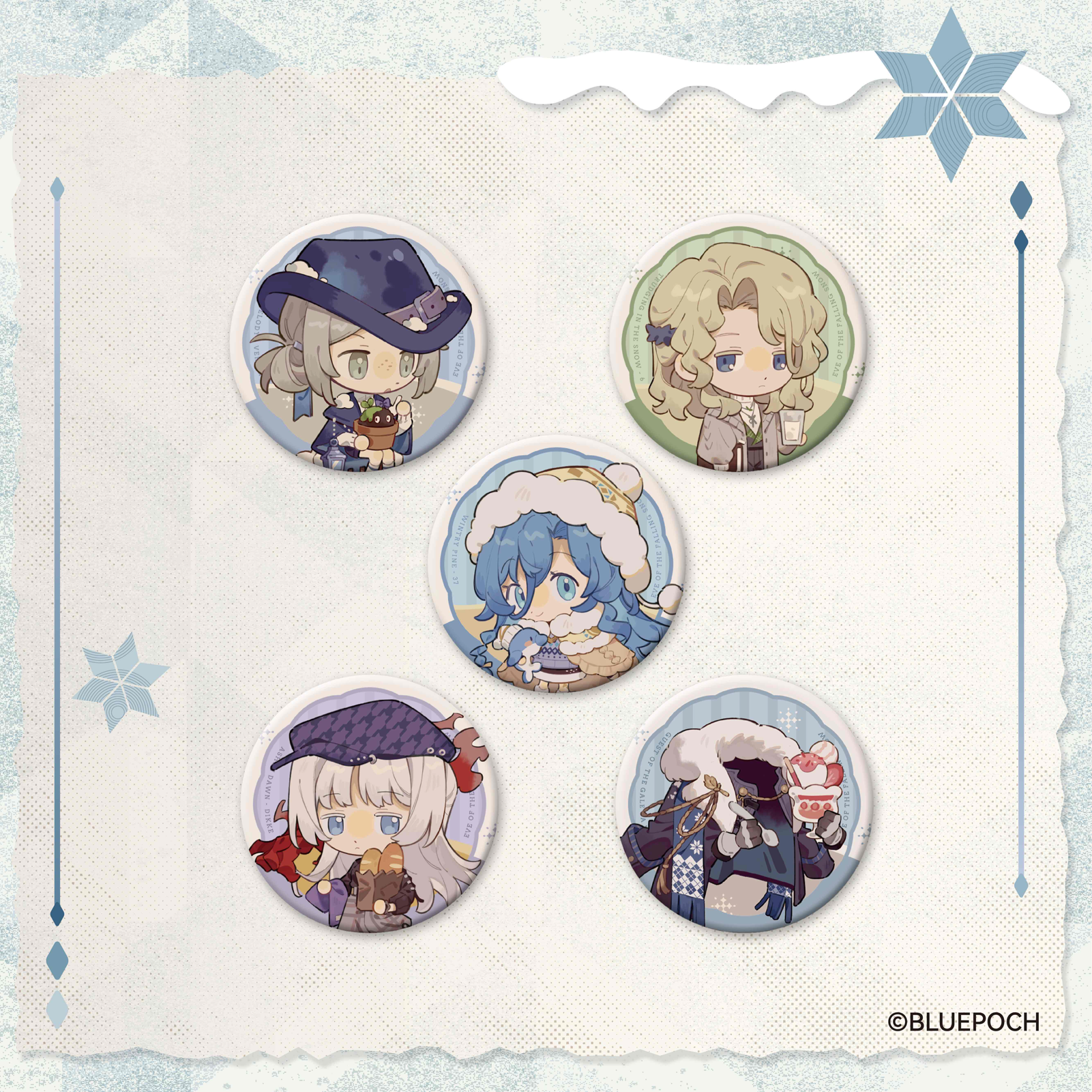 [REVERSE:1999] Eve of the Falling Snow Series Chibi Badge