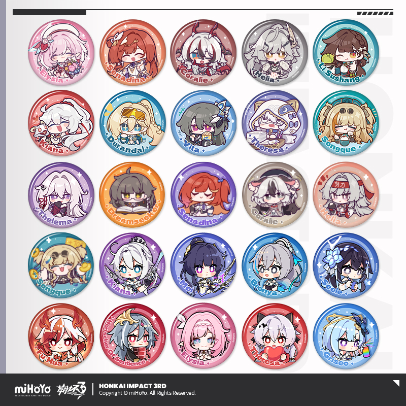 [HONKAI IMPACT 3] HONKAI MEME Chibi Badge