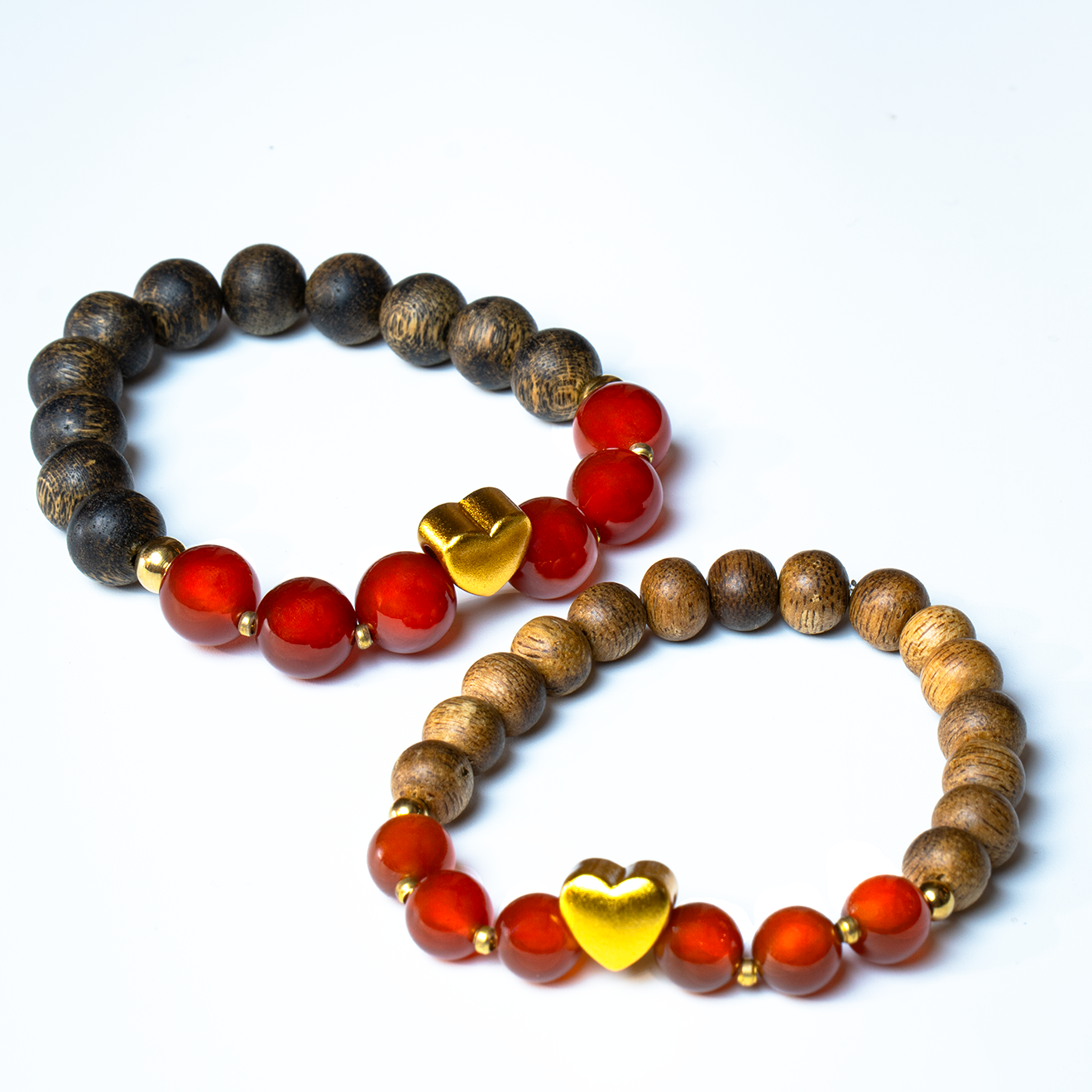 Vòng tay gỗ pha đá