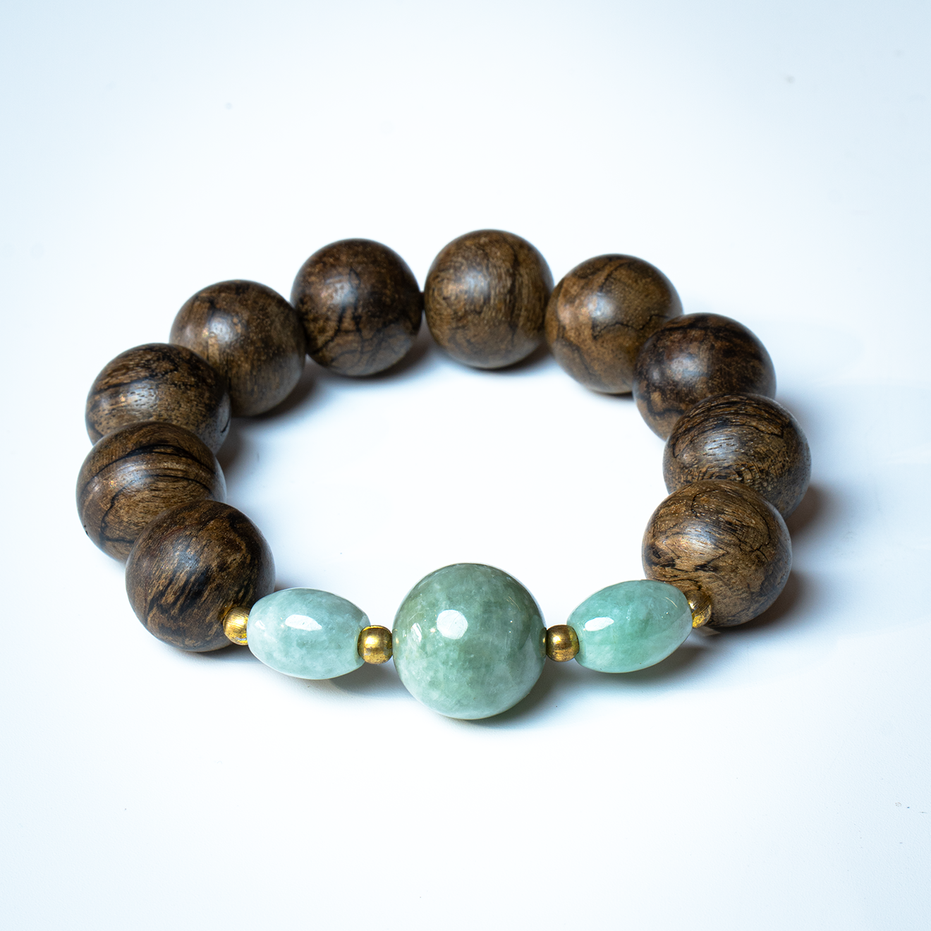 Vòng Tay Gỗ Kết Hợp Đá Thiên Nhiên