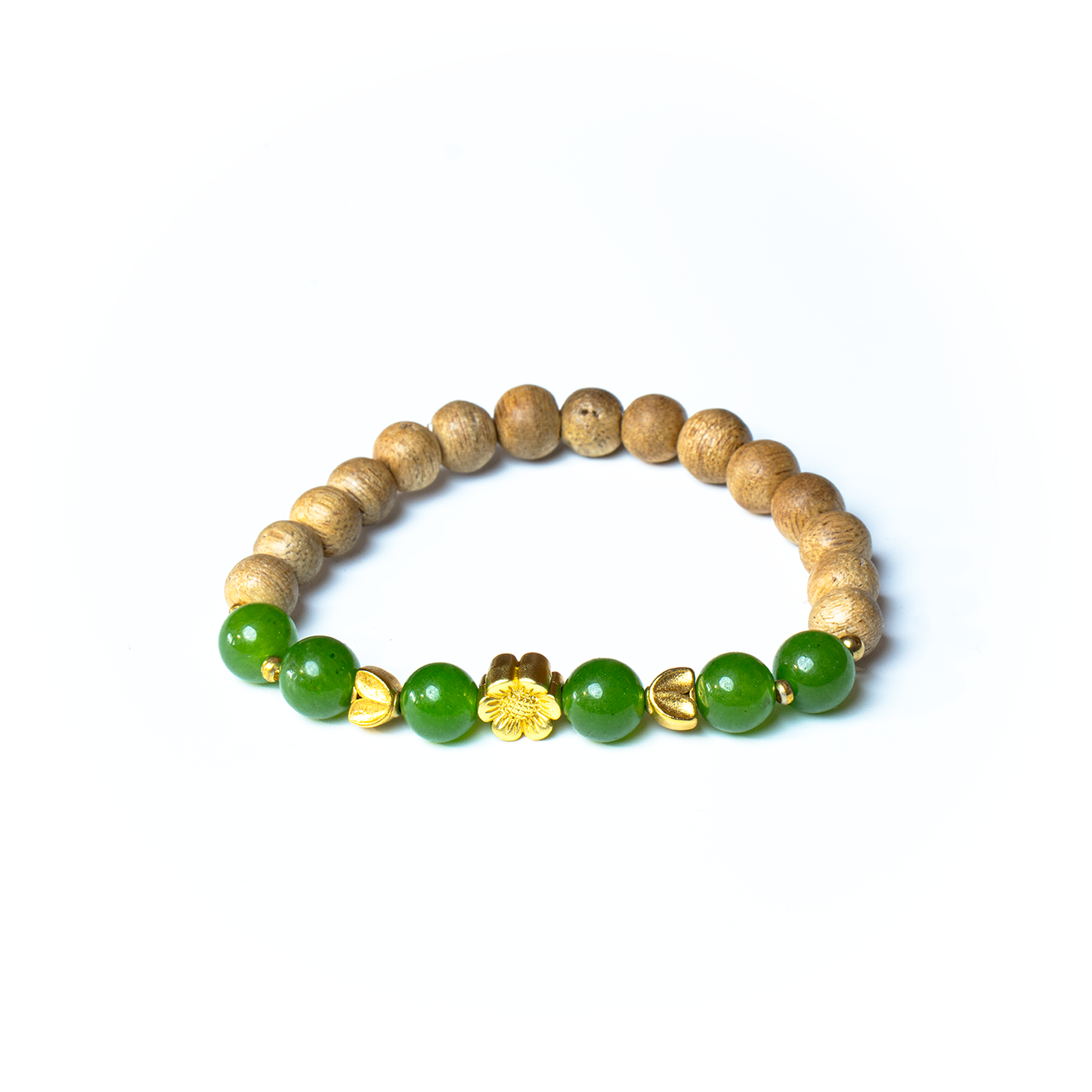 Vòng Tay Gỗ & Đá Xanh