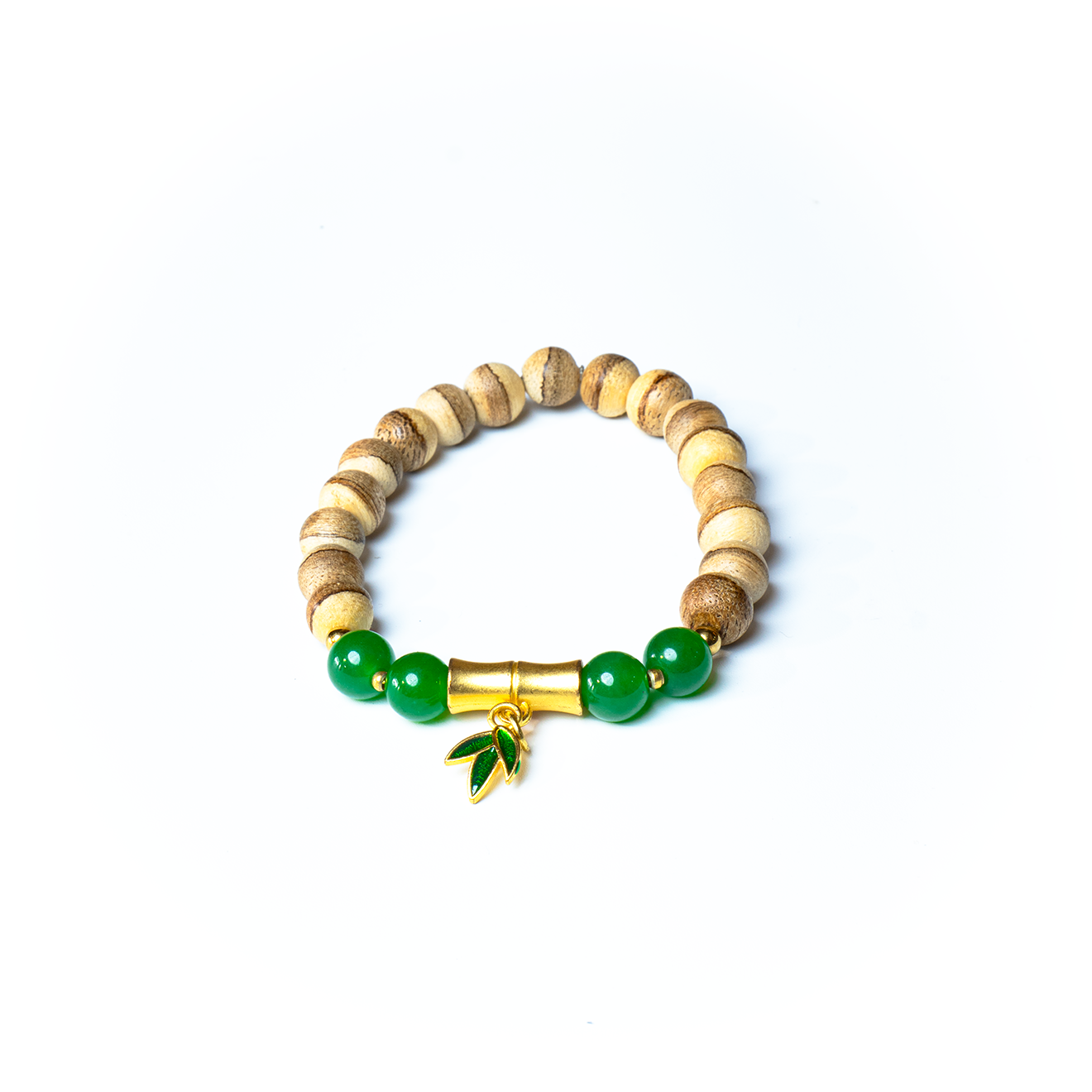 Vòng tay gỗ phối đá