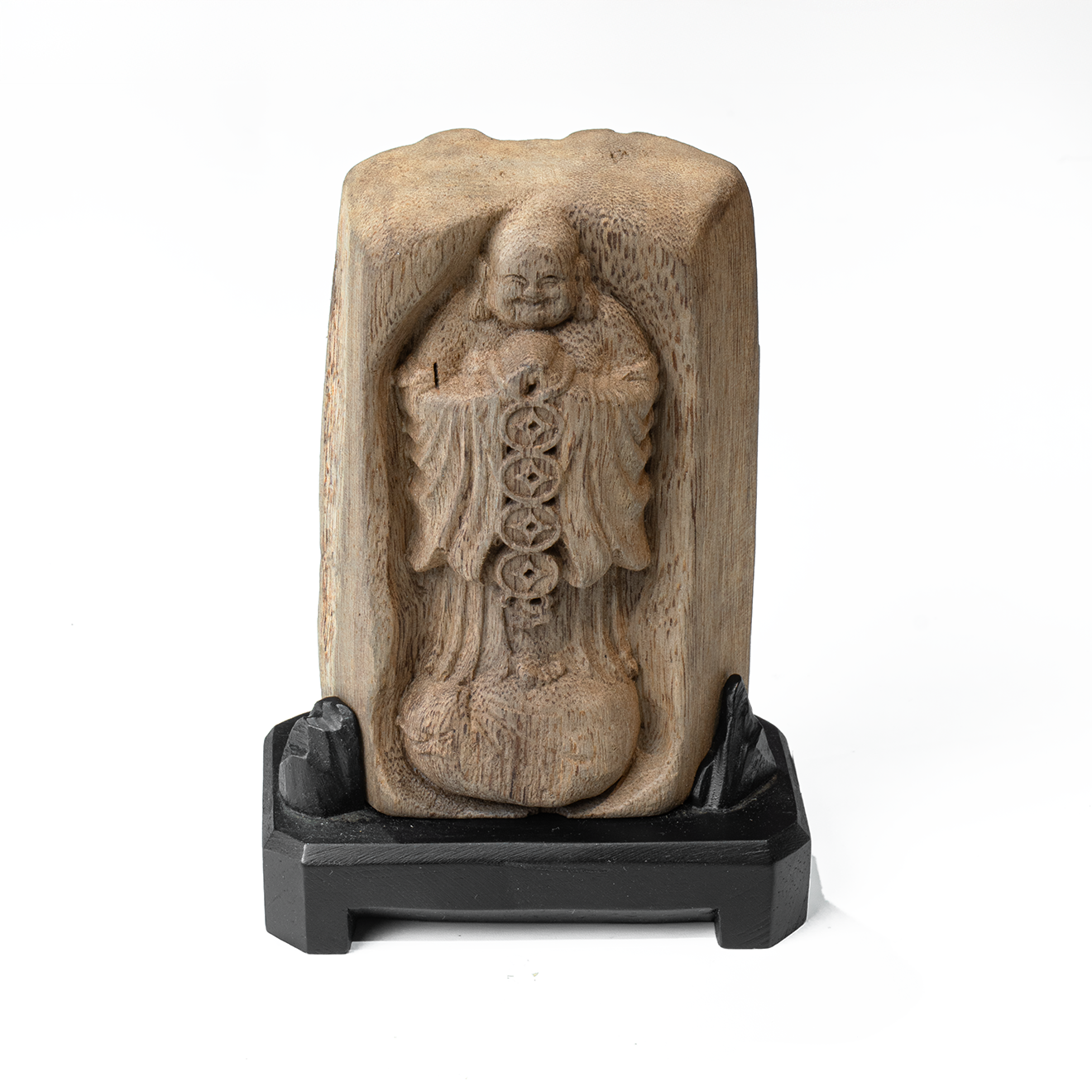 Tượng Phật Di Lặc gỗ tự nhiên