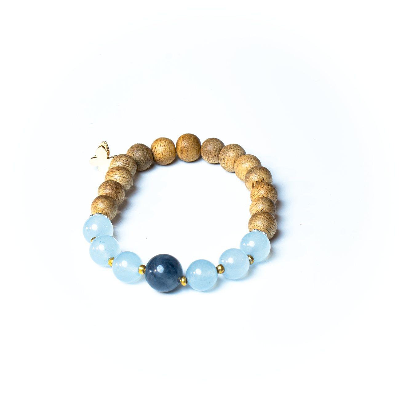 Vòng tay gỗ và đá quý