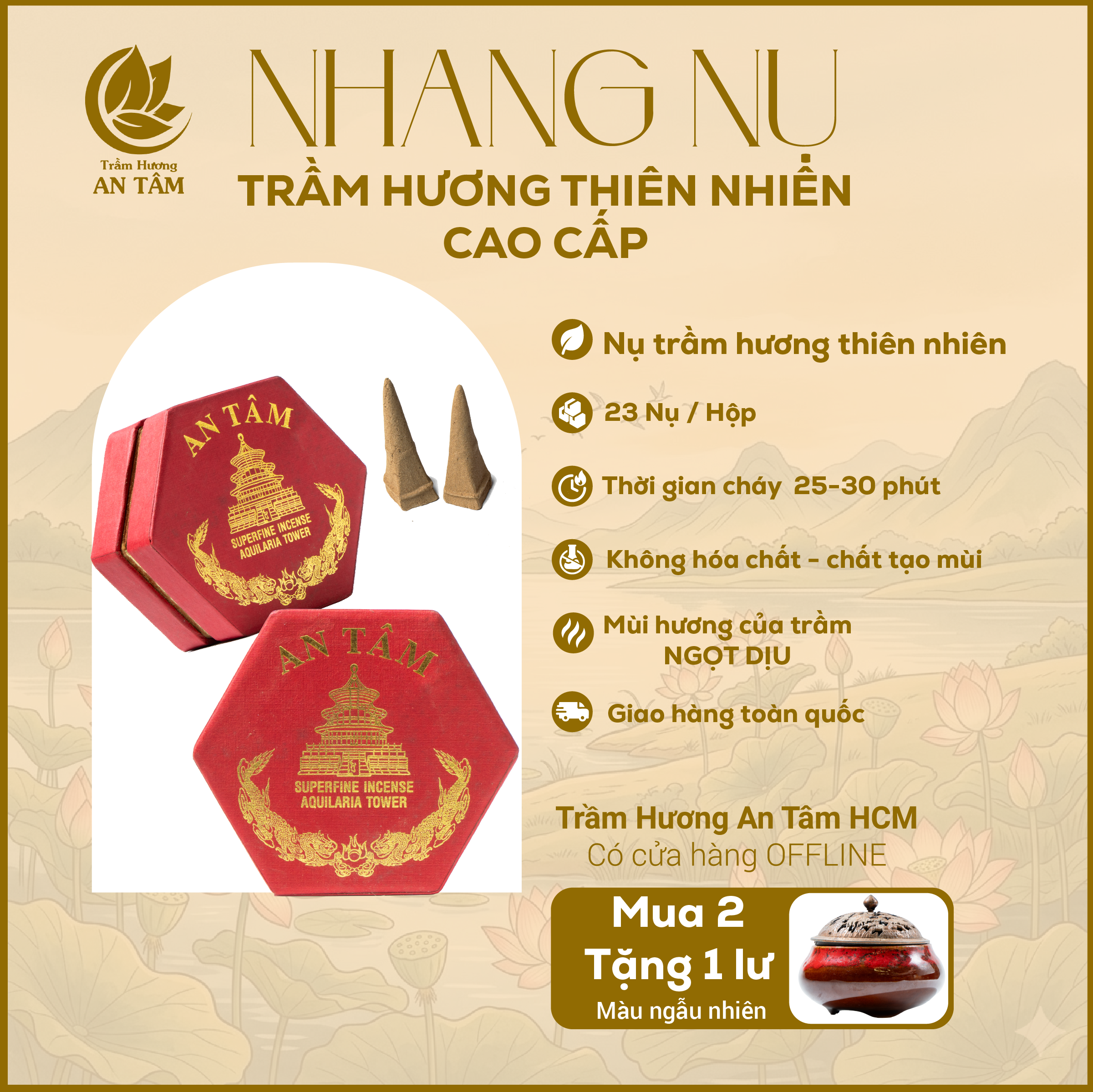 Nhang Nụ Trầm Hương Thiên Nhiên