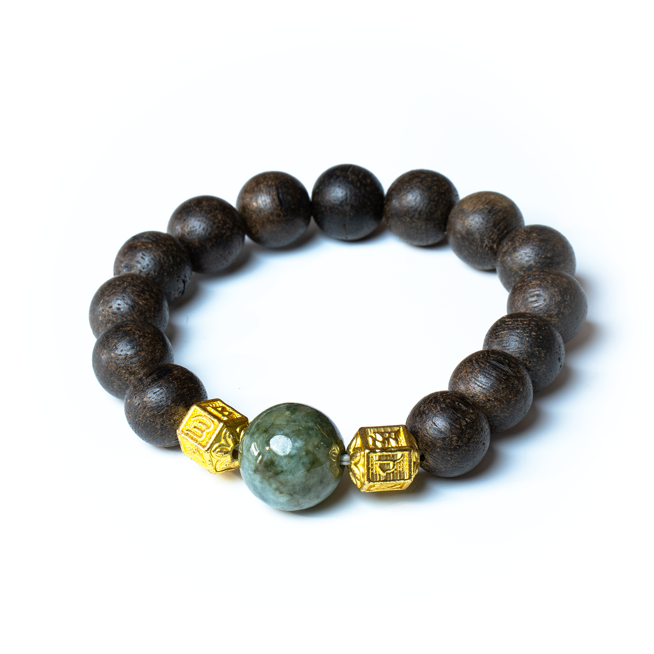 Vòng Tay Trầm Hương Mix Đá Jadeite