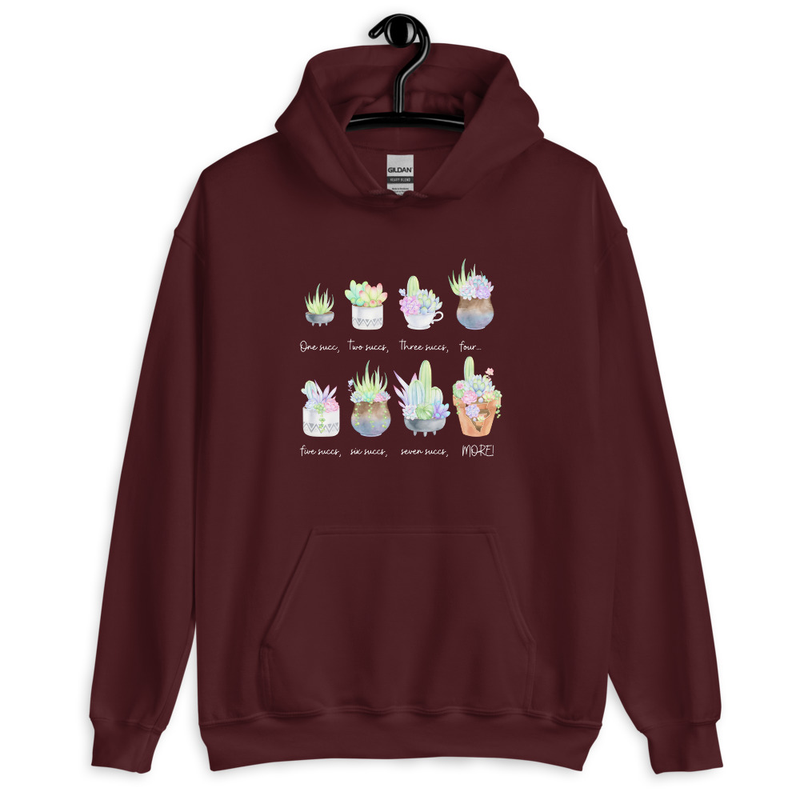 Endless Succs Hoodie — Cozy Succulent Sweatshirt