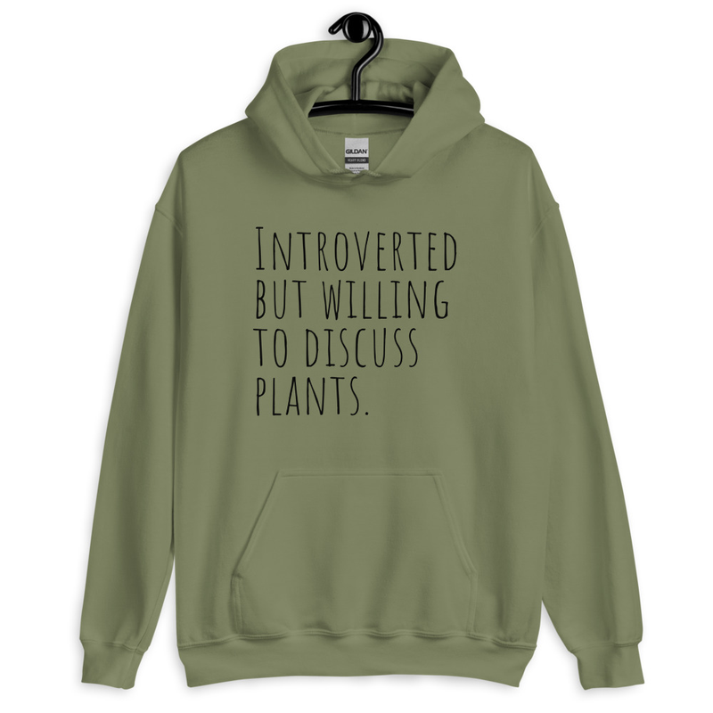The Quiet Botanist Hoodie — Cozy Botanical Sweatshirt for Introverts